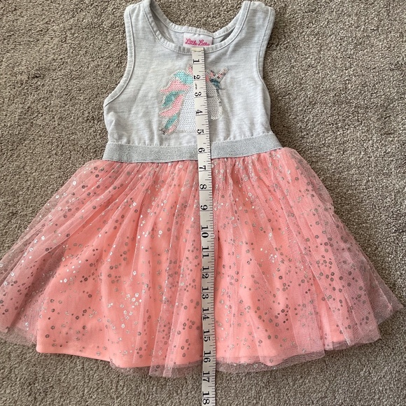 2T UNICORN Sequin Little Girls Dress - Picture 5 of 5